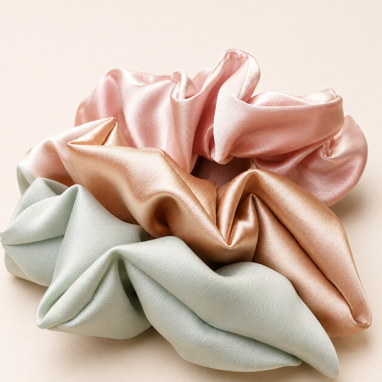 Scrunchies de Seda – Elegancia y cuidado para tu cabello